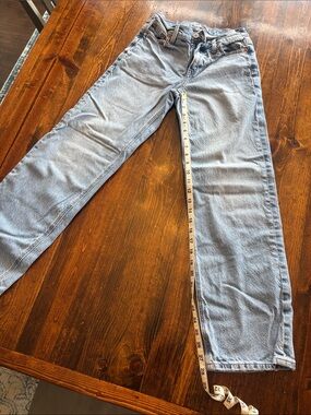 American Eagle Outfitters Light Blue Straight Leg Jeans Strigid size 000